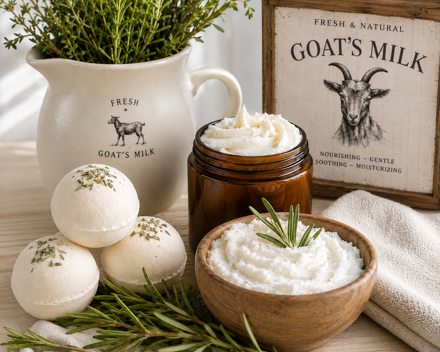 Goat's Milk Bath & Body Care Products
